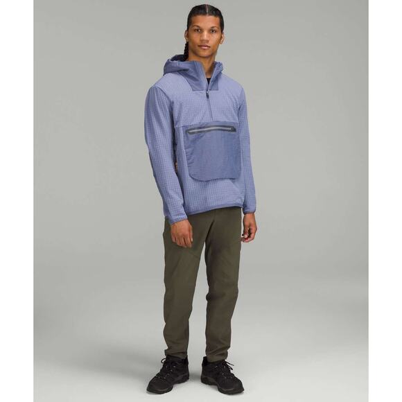 lululemon athletica Other - Lululemon Water Repellent Fleece Hiking Anorak Peri Purple Outdoor Mens Medium